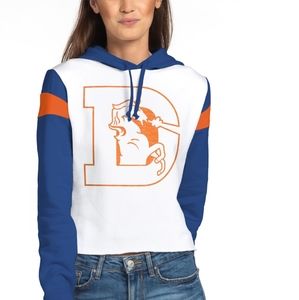 NFL Denver Broncos - Crop Top Hoodie - Size MEDIUM